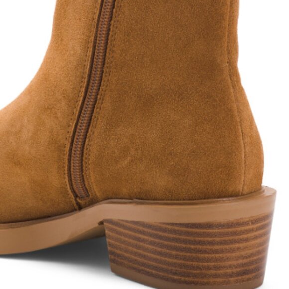 NEW MATISSE Suede Nate Cozy Lining Booties fawn for women 364tn - Picture 3 of 5